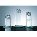 Golf Pinnacle Award - Jade Glass (6 1/2"x5")